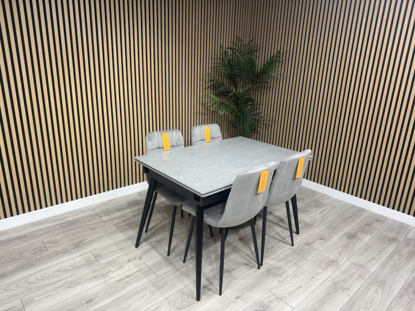 NEXT Sample - VERONA Marble Effect Extending Dining Table + 4 x Chairs RRP £1799