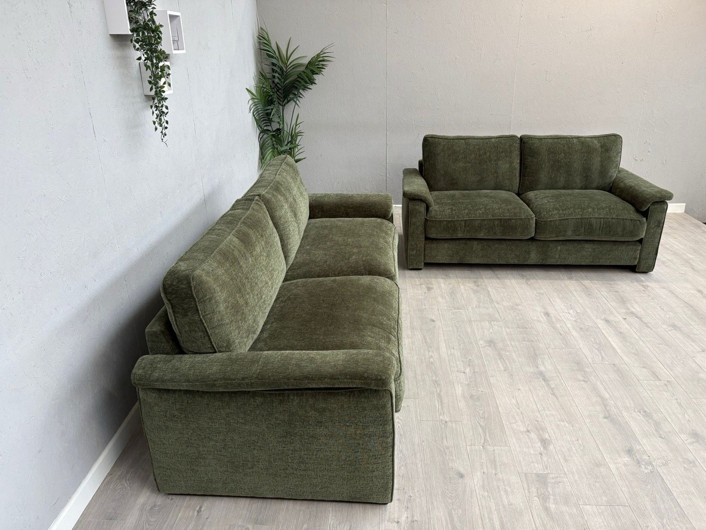 Furniture Village BOXY Fabric 3 + 2 Seater Mini Arm Sofa Set - RRP £3690
