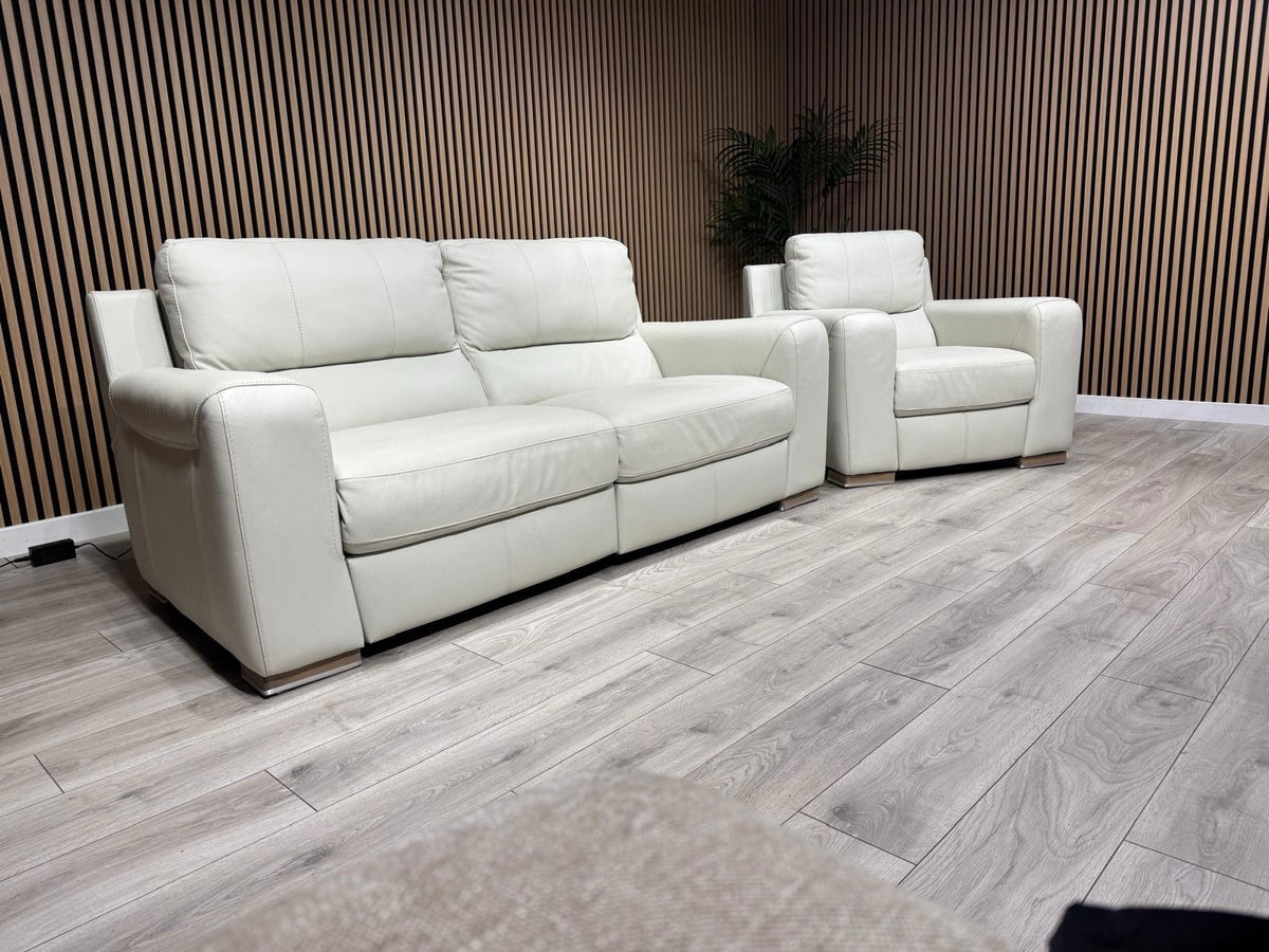ScS Sisi Italia LUCCA Leather Power Recliner Sofa + Armchair Set - RRP £4298