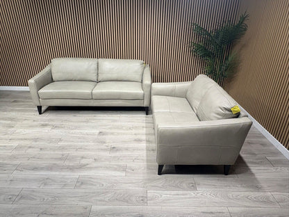 John Lewis BAILEY Style 3 Seater + 2 Seater Leather Sofa Set RRP £3978