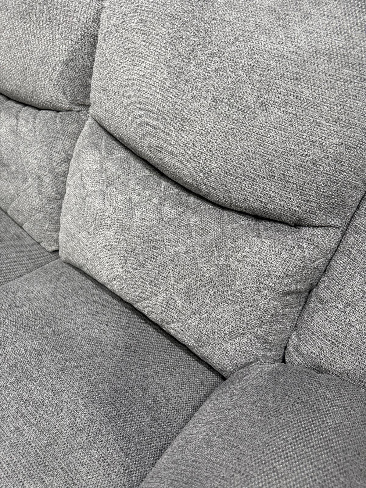 Very Myra 3 Seater Fabric Manual Recliner Sofa Grey