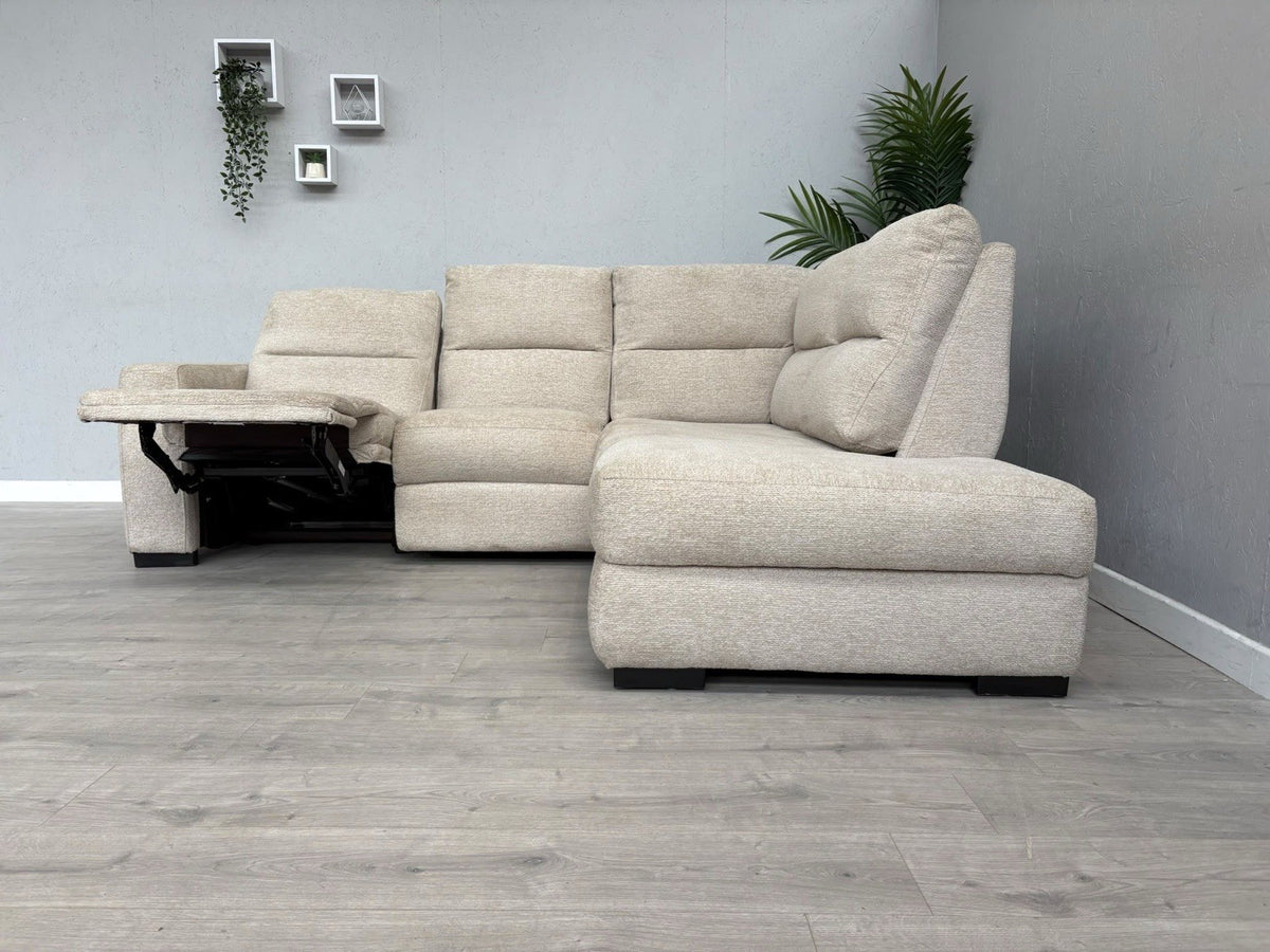 DFS DAVIS RHF Chaise Power Recliner Storage Fabric Corner Sofa - RRP £1,599