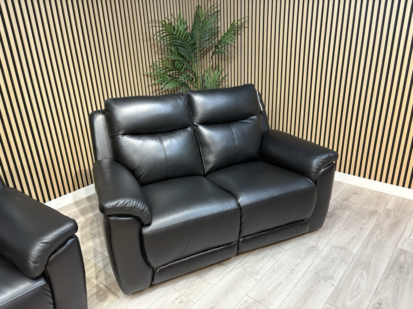 NAVONA 3 Seater + 2 Seater Leather Sofa Set, Power Recliners - RRP £3,498