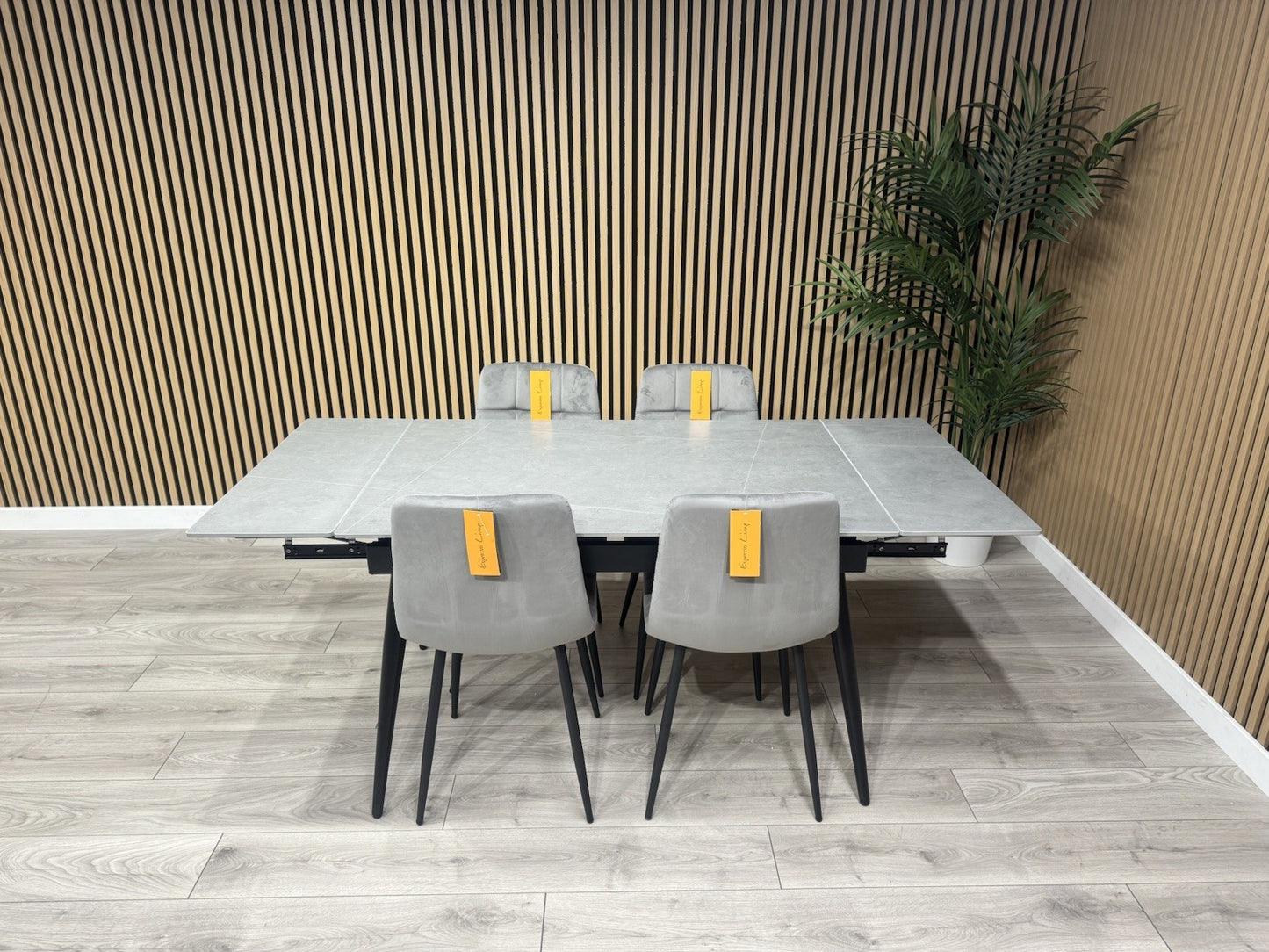 NEXT Sample - VERONA Marble Effect Extending Dining Table + 4 x Chairs RRP £1799