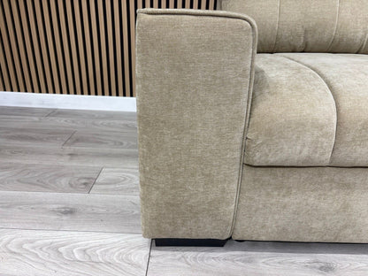 MONACO Premium Fabric RHF or LHF Chaise Sofa Bed with Storage - RRP £1549