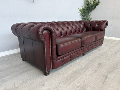 F.V. At The Helm Shackleton Leather Chesterfield 4 Seater Sofa - RRP £2,895