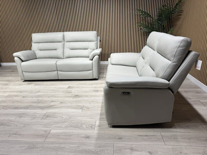 TREND Leather 3 + 2 Seater Power Sofa Set - RRP £4595