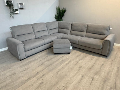 Furniture Village FLEX Fabric Large RHF Corner Sofa Bed + Footstool - RRP £3,390