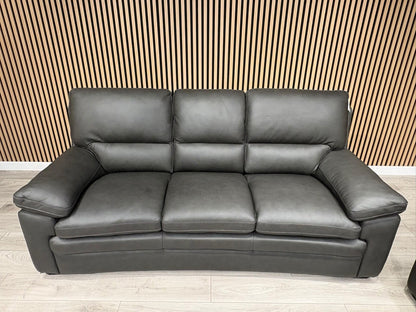 DFS Brooker Leather 3 Seater + 2 Seater Static Sofa Set  - RRP £3690