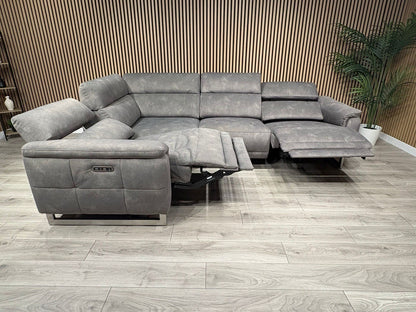 Furniture Village MOET Fabric 2 Corner 2 Power Recliner Sofa RRP £3295