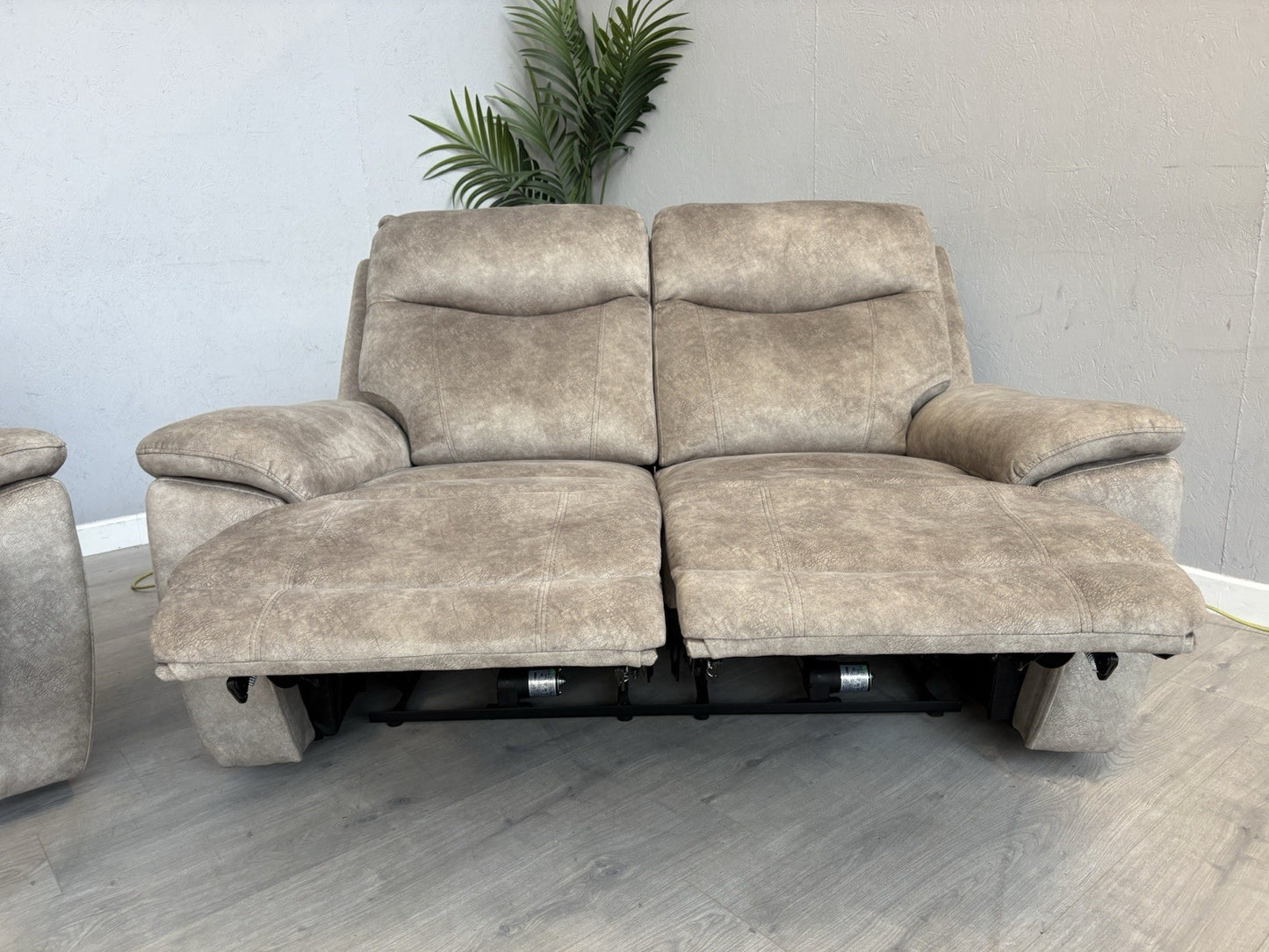 Furniture Village SLOANE Fabric 3 + 2 Seater Power Recliner Sofa Set - RRP £1890