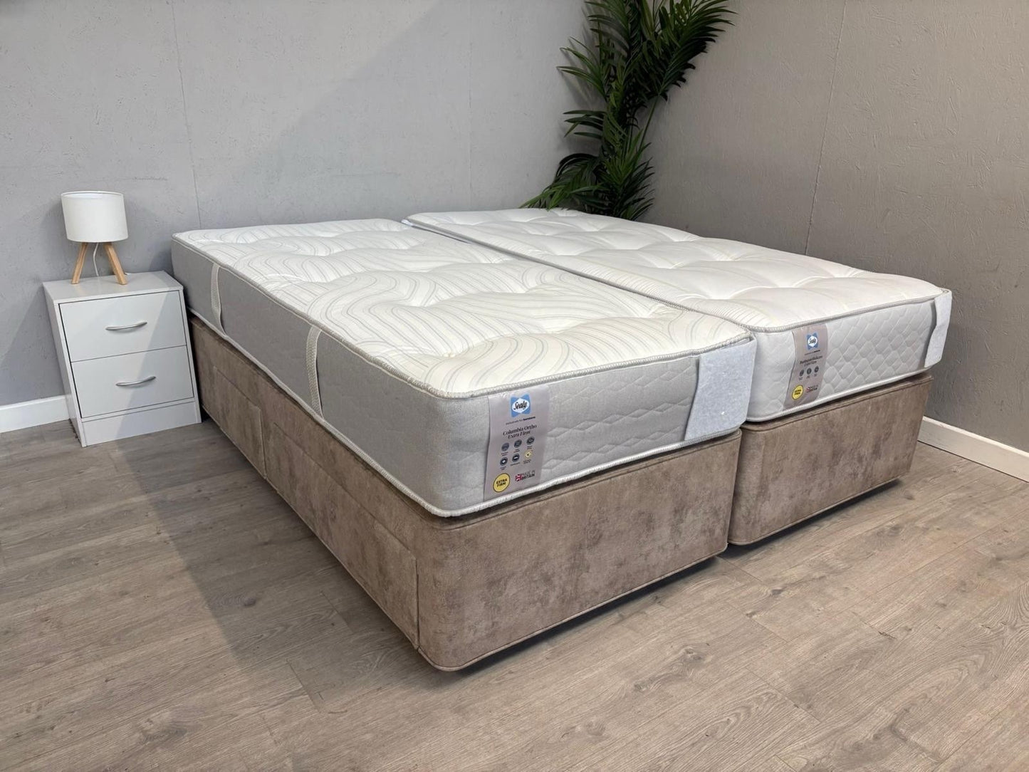 Sealy COLUMBIA Ortho Extra Firm 6ft Superking Zip & Link Mattress - RRP £1,499