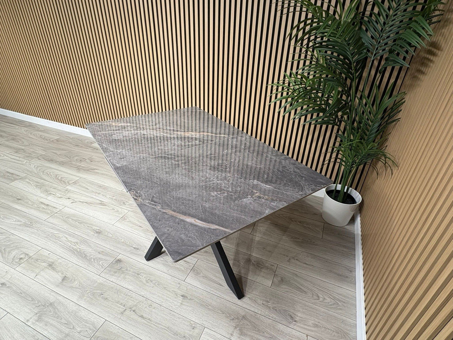 NEXT Sample - CRETE Marble Effect Extendable Dining Table  - RRP £899