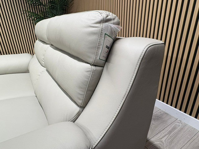 John Lewis Sample BELLA Leather Sofa, Pearl - Different Combinations Available