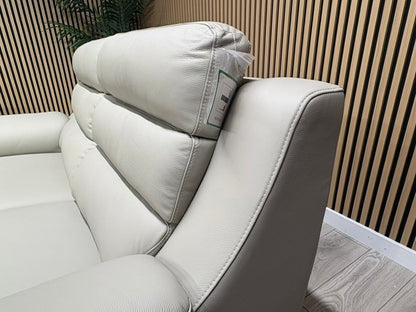 John Lewis Sample BELLA Leather Sofa, Pearl - Different Combinations Available