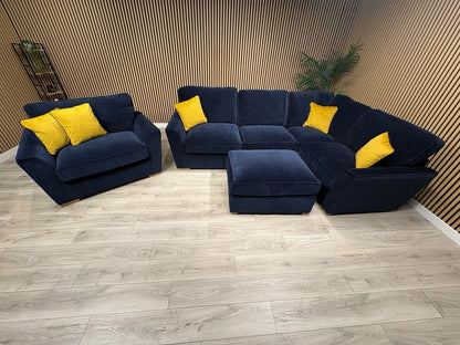 Furniture Village New Legend Corner + Footstool + Love Chair Set