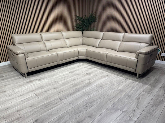 Furniture Village MOET Large Leather Power Recliner Corner Sofa - RRP £4,495