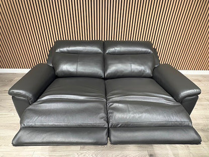 NAVONA 3 Seater + 2 Seater Leather Sofa Set, Power Recliners - RRP £3,498