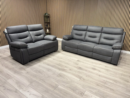 DFS Eiger Style Fabric 3+2 Seater Power Sofa Set RRP £2788