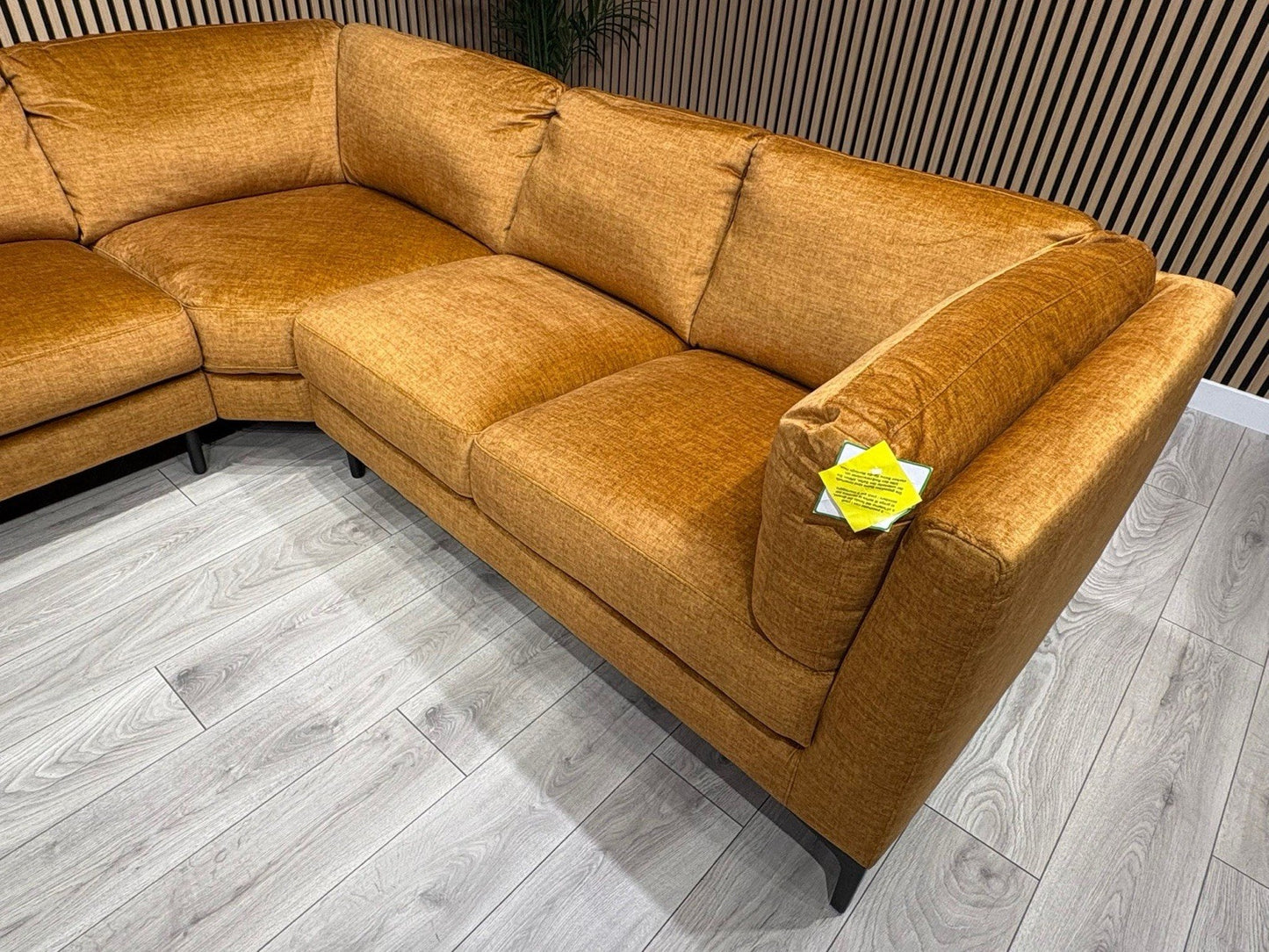 NEW Rene Fabric Corner Sofa, Amber - RRP £2495