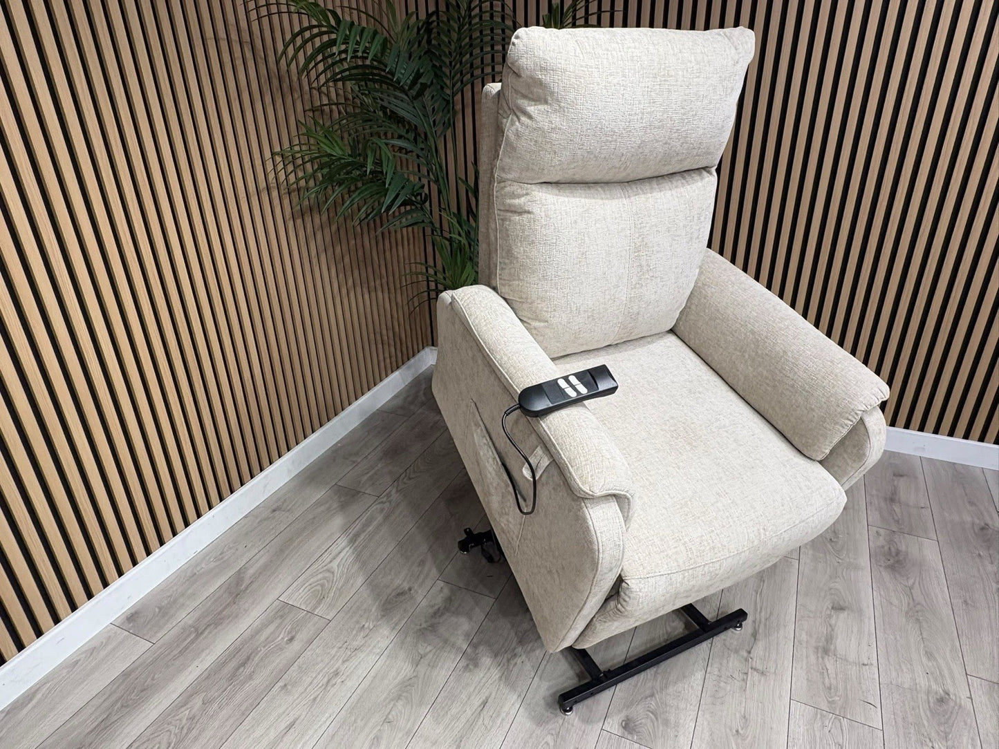 Furniture Village Fabric Rise & Recline Armchair, Linen - RRP £1299
