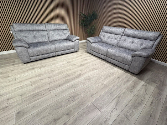 SCS Belford 3+3 Seater Power Recliner Sofa Set with Head Tilt - RRP £2698