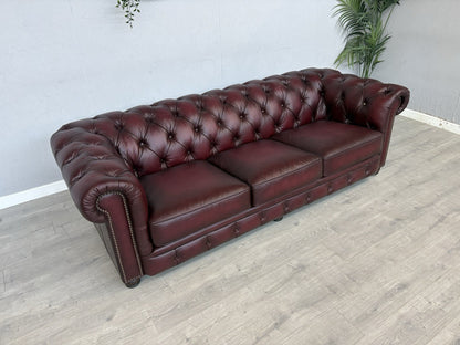 F.V. At The Helm Shackleton Leather Chesterfield 4 Seater Sofa - RRP £2,895