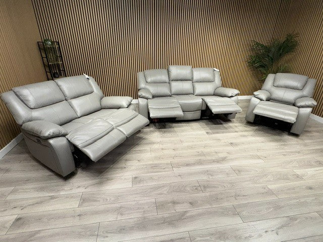 KNOLE Grey Leather Power Recliner Sofa/Chair - Different Combinations Available