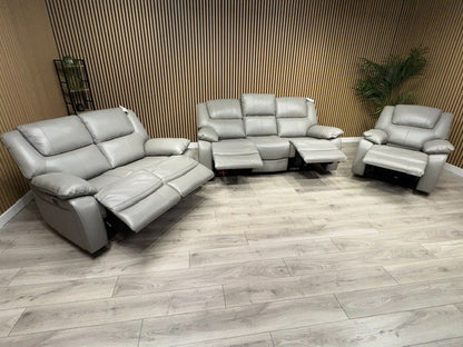 KNOLE Grey Leather Power Recliner Sofa/Chair - Different Combinations Available