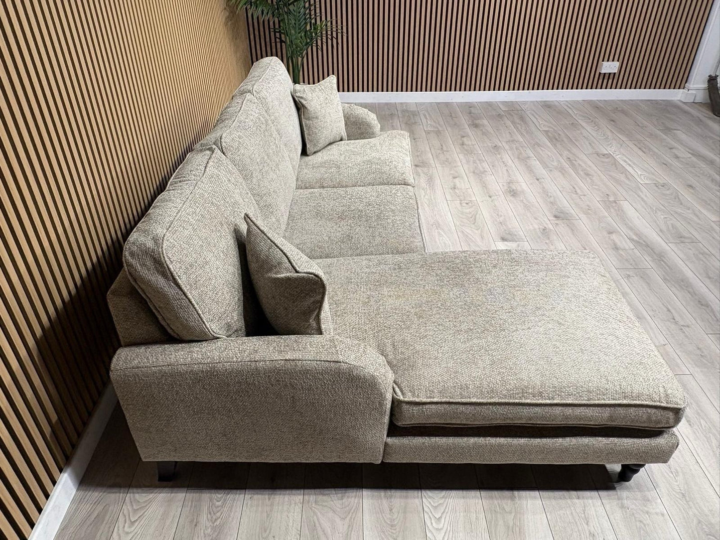 Laura Ashley LYNDEN Style Fabric 3 Seater LHF Chaise Corner Sofa - RRP £2625