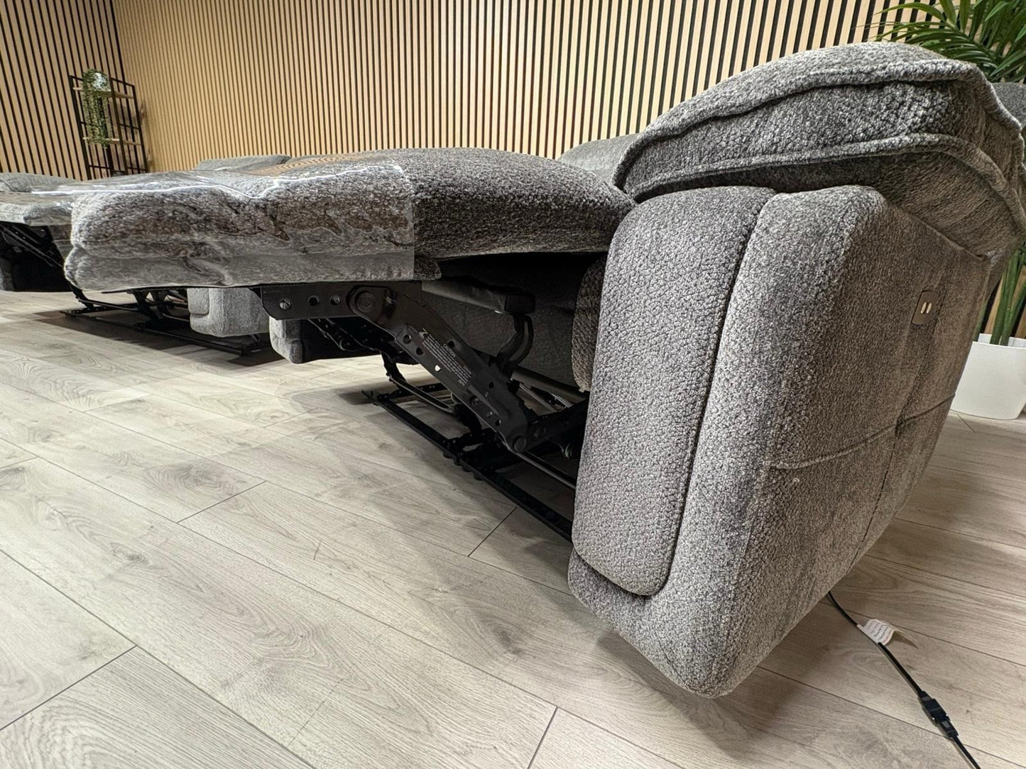 DFS Sample - Cadenza Style Fabric 3 + 2 Seater Power Sofa Set - RRP £2898