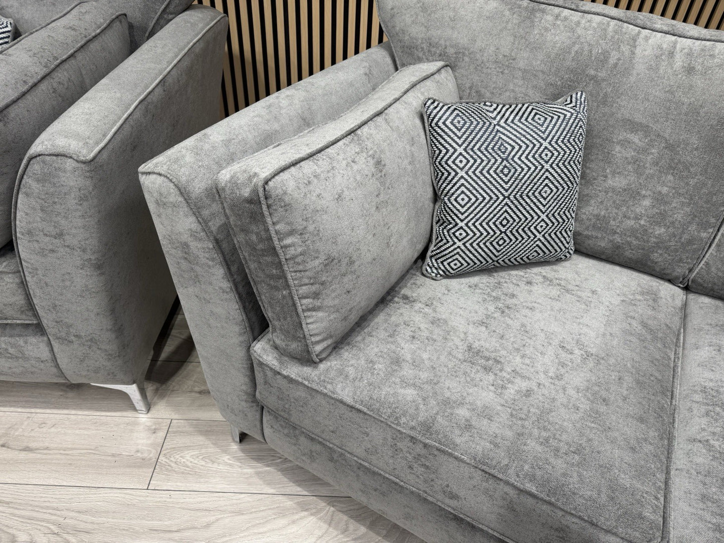 Furniture Village SASHA Fabric 3+2 Seater + Footstool Sofa Set - RRP £3490