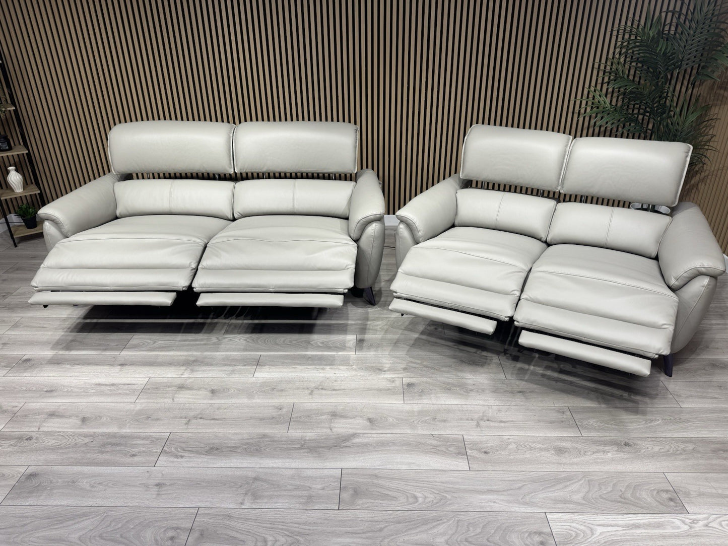 Furniture Village JUDE Style Leather 3 + 2 Seater Power Sofa Set - RRP £4,690