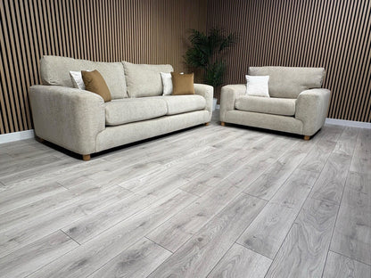 DFS Sample Enzo Fabric 3 Seater Sofa + Love Chair Set RRP £2599