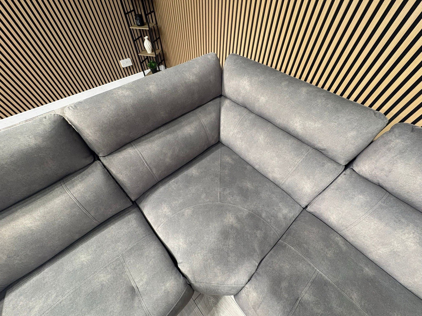 Furniture Village MOET Fabric 2 Corner 2 Power Recliner Sofa RRP £3295