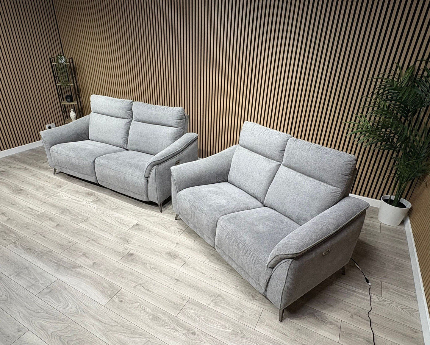 Vicenza Fabric Power Recliner 3 + 2 Seater Sofa Set - RRP £3599