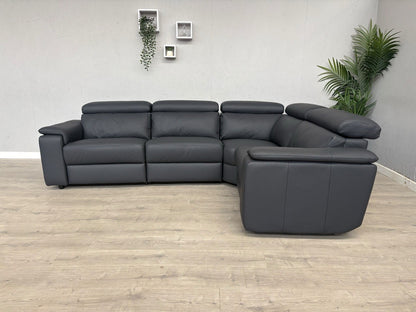 Furniture Village - Nicoletti Davide Small Leather Corner Static  - £4745