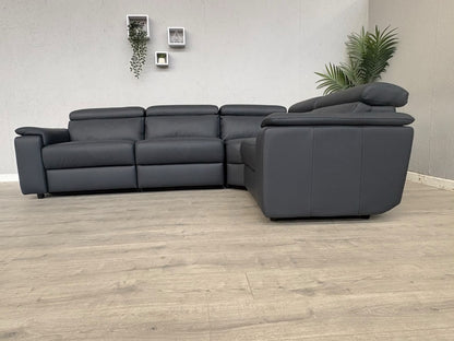 Furniture Village - Nicoletti Davide Small Leather Corner Static  - £4745
