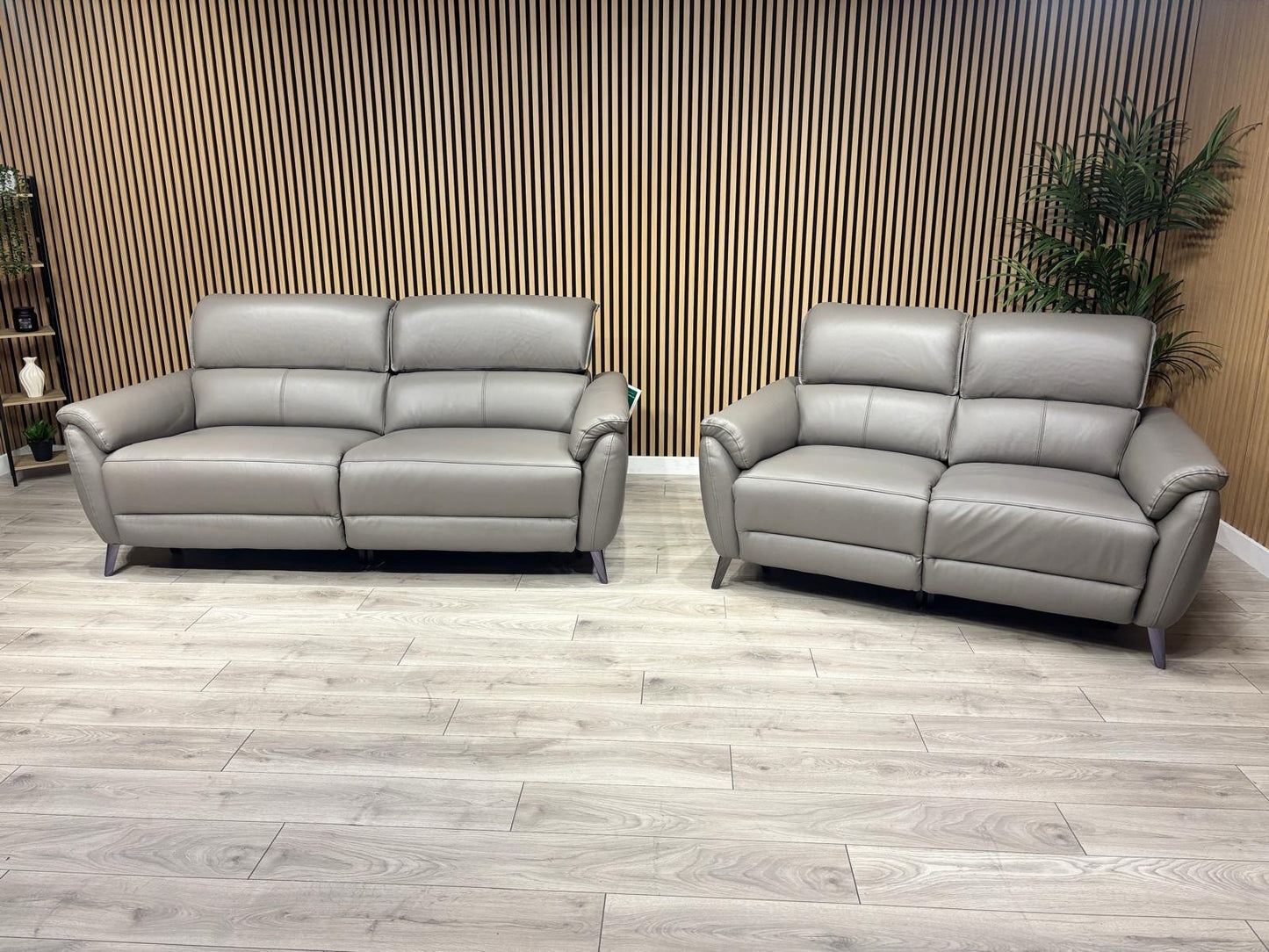Furniture Village JUDE Style Leather 3 + 2 Seater Power Sofa Set - RRP £4,690