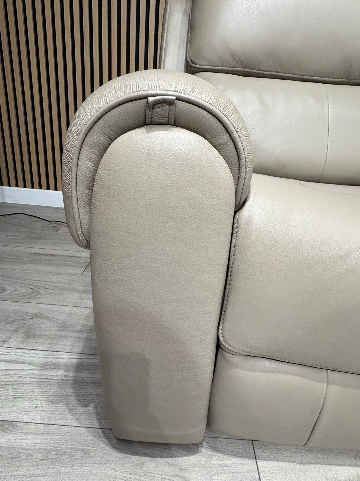 Oak FurnitureLand - EZRA Leather 2 x 2 Seater Power Recliner Sofa Set. RRP £5000