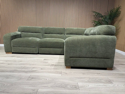 Denver Fabric Modular Corner Sofa ( RHF or LHF ), Dark Sage  - RRP £2399