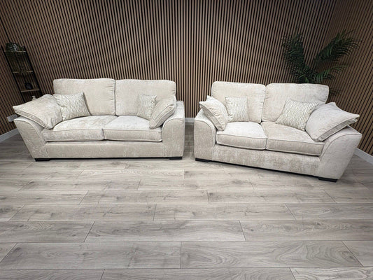 NEXT Stamford Style Fabric 3 Seater + 2 Seater Sofa Set - RRP £2250