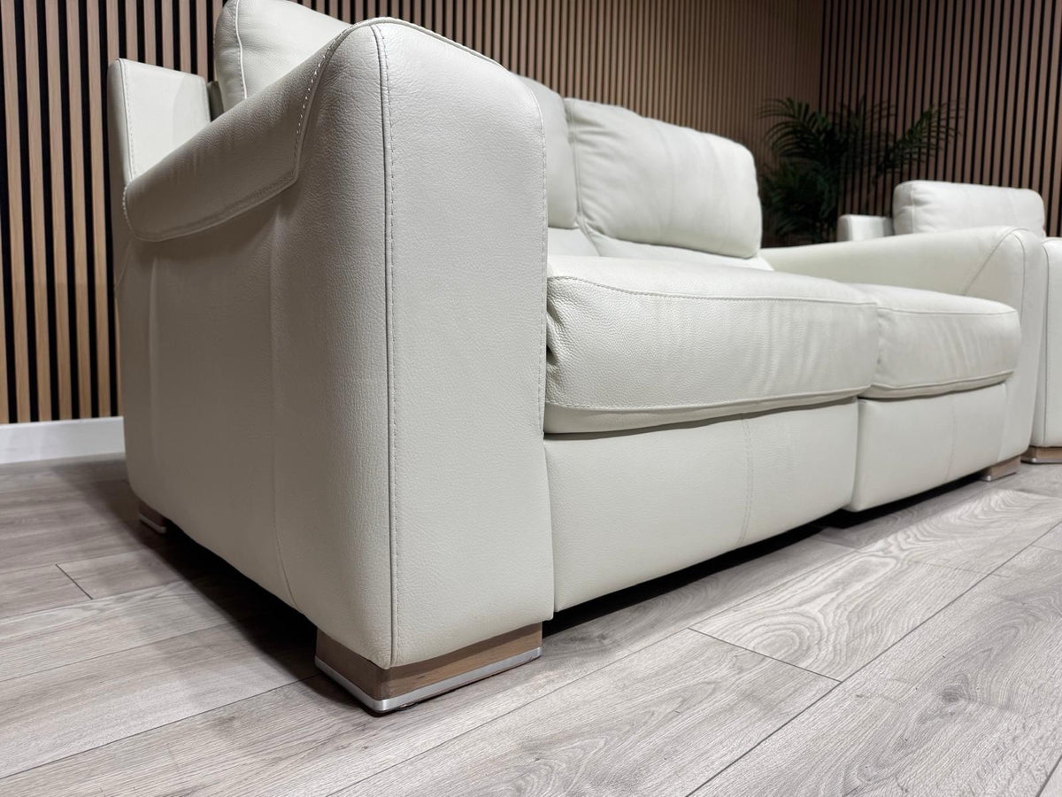 ScS Sisi Italia LUCCA Leather Power Recliner Sofa + Armchair Set - RRP £4298