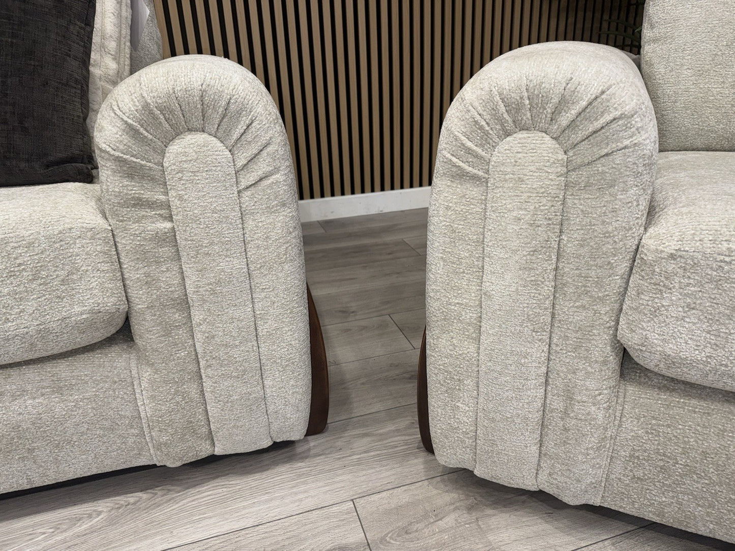 Charlie Marble Arch Style 3 Seater + Love Chair Fabric Sofa Set - RRP £3098