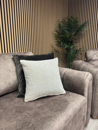 DEVINE Glamour Large Fabric 4 Seater Sofa, Chocolate - RRP £1395