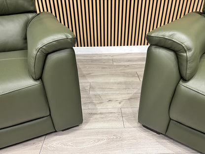 Furniture Village Cozee Style Premium Leather 3 + 2 Seater Sofa Set - RRP £2,730