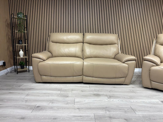 Furniture Village SLOANE Leather 3 Seater Power Recliner Sofa - RRP £1,395