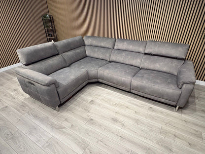 Furniture Village MOET Fabric 2 Corner 2 Power Recliner Sofa RRP £3295
