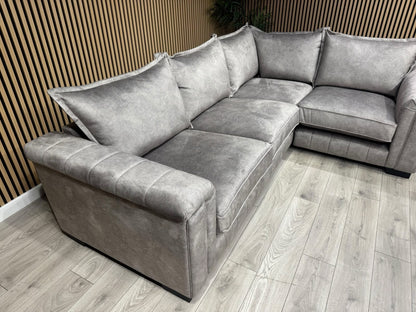 DFS DOLCIE Formal Back Fabric 3 Corner 1 Sofa - RRP £2,359
