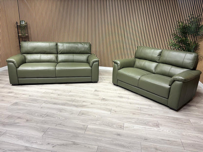 Furniture Village Cozee Style Premium Leather 3 + 2 Seater Sofa Set - RRP £2,730